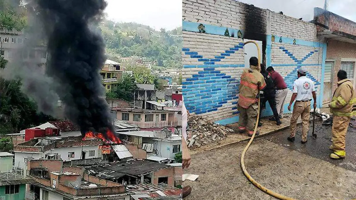 Incendio en zona norte